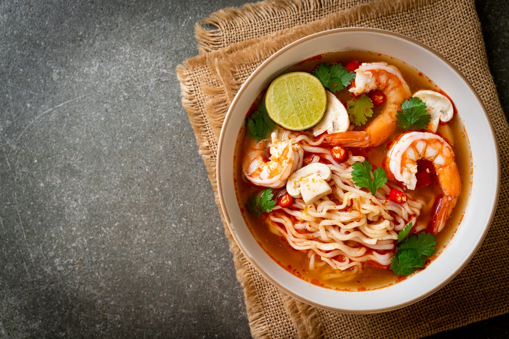 spicy shrimp ramen noodles