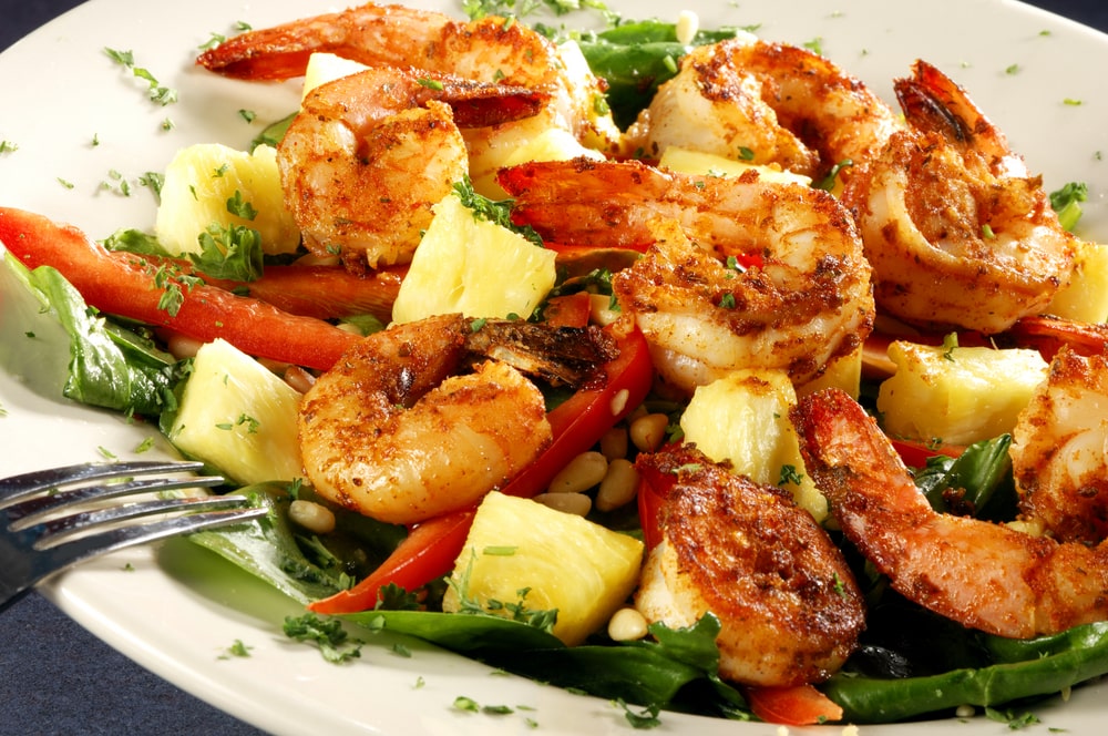 Easy Blackened Shrimp Salad