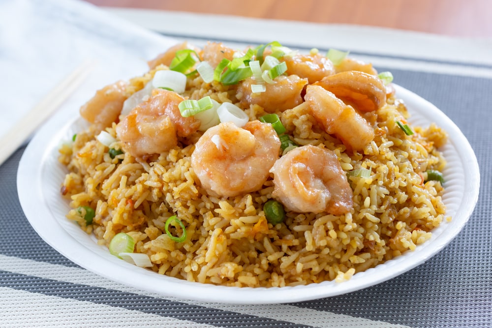 takeout style homemade shrimp fried rice