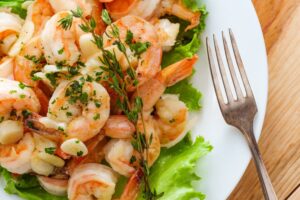 Red Argentinian Shrimp With Buttery Garlic Sauce