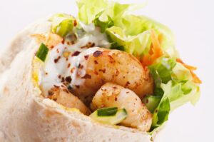 Shrimp Wrap - Healthy Spicy Wrap