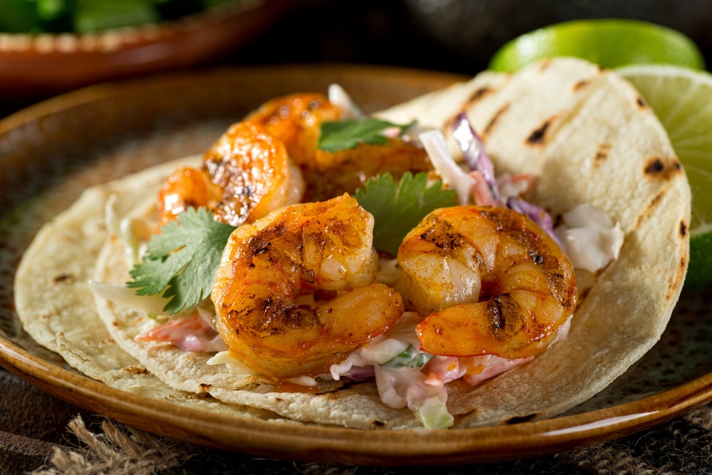 tequila shrimp tacos