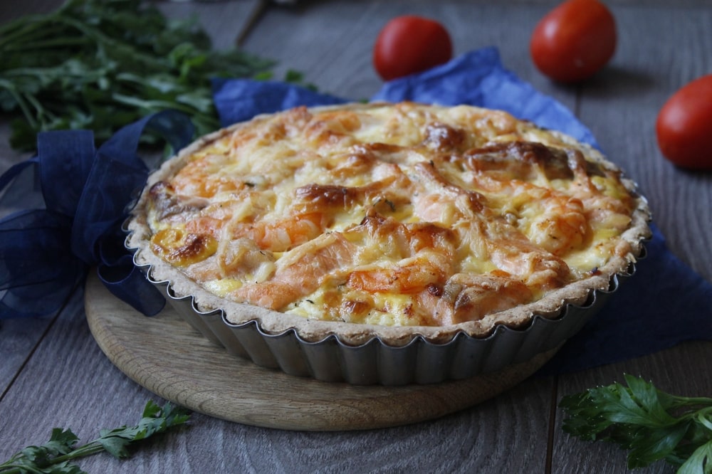 Shrimp and Gruyere Quiche