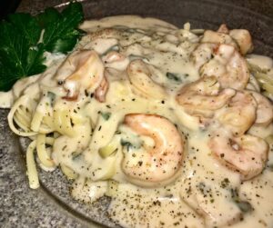 Cajun Shrimp Alfredo Pasta