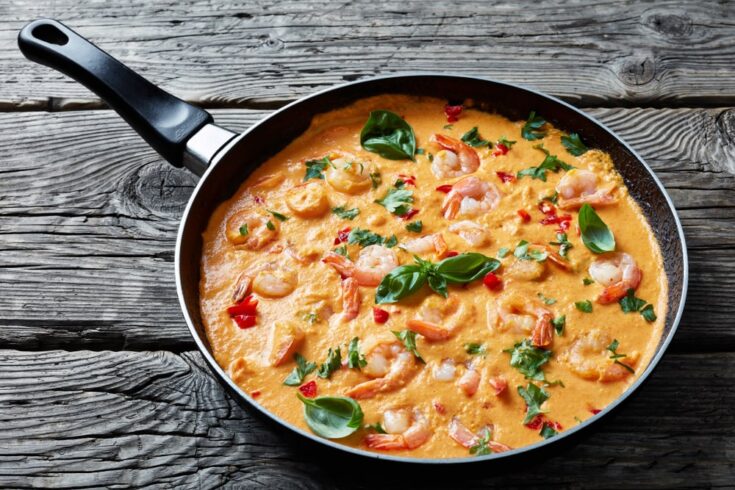 Creamy Coconut Shrimp Skillet