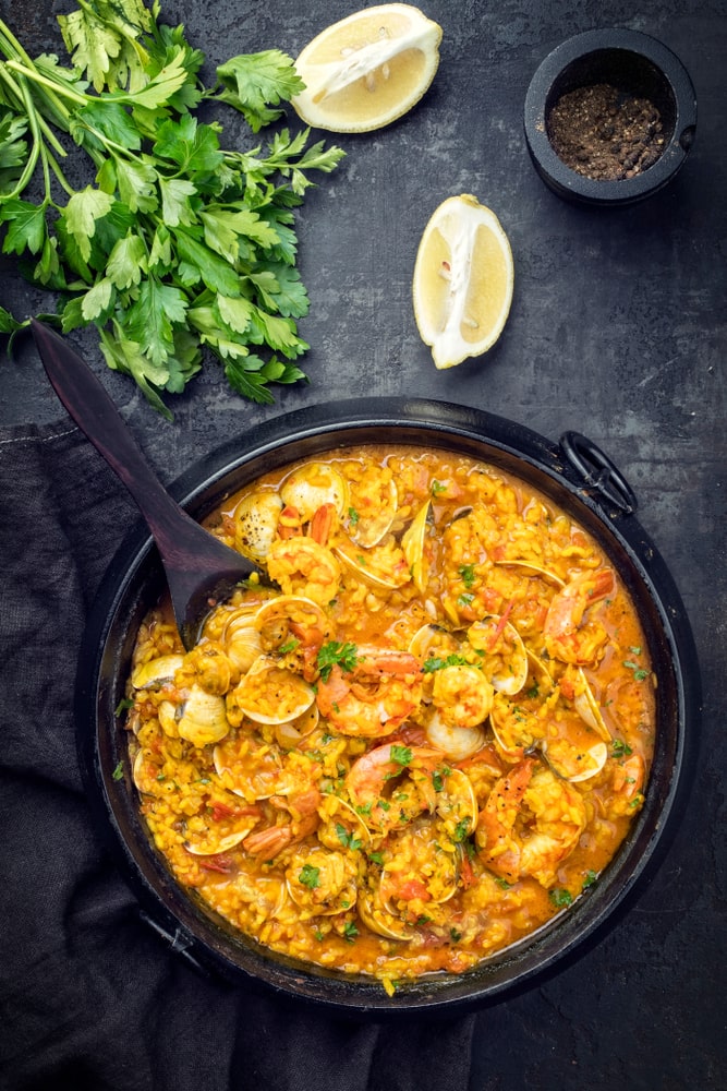 Garlic Shrimp Risotto