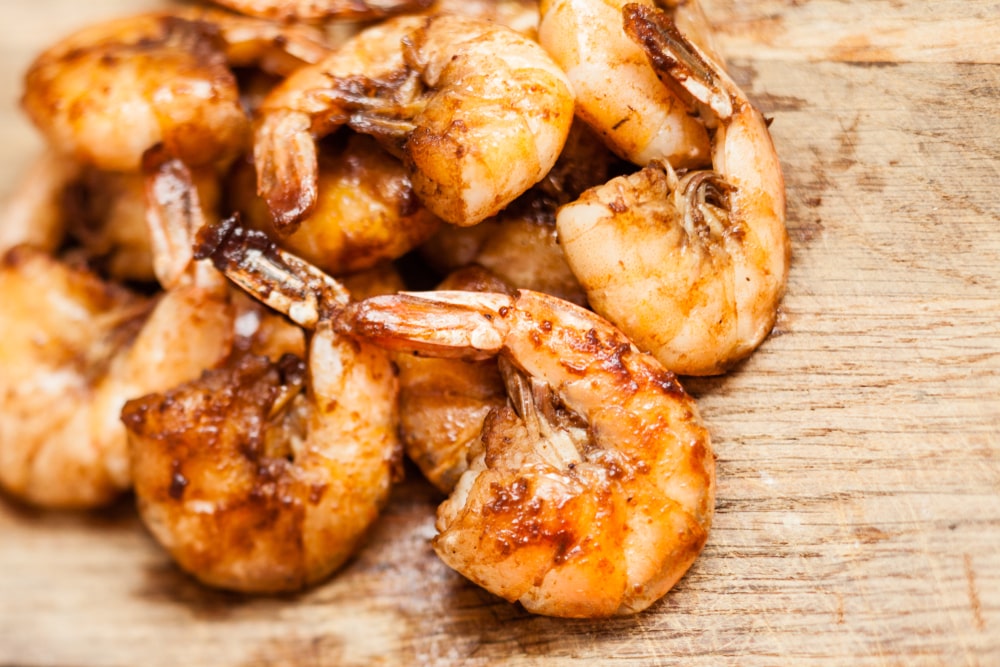 Pan Smoked Shrimp