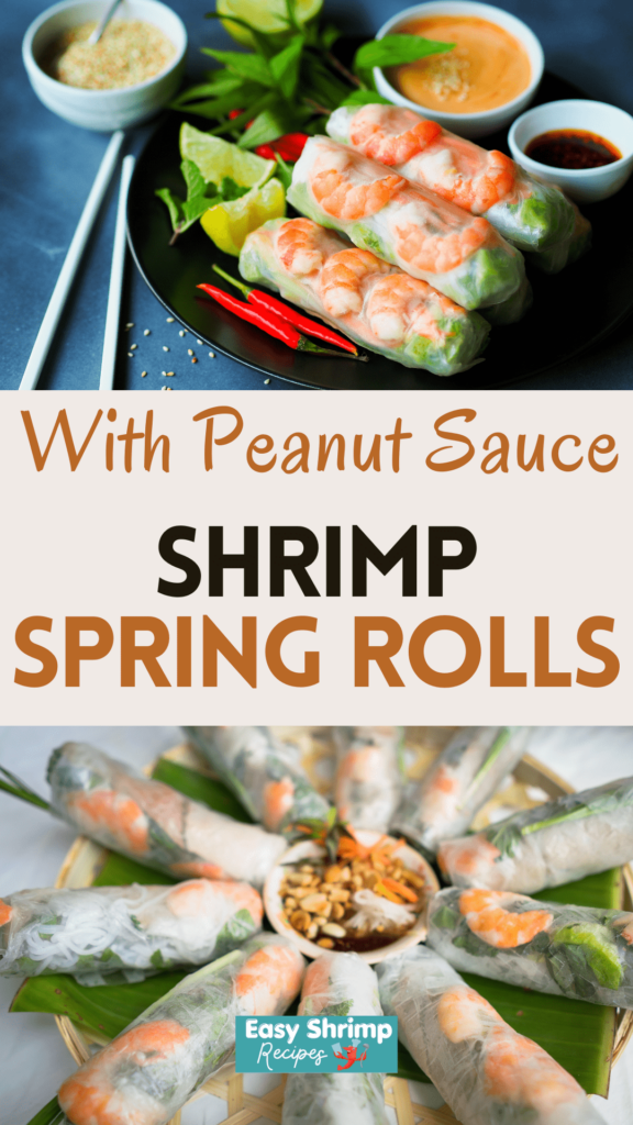 Shrimp Spring Rolls with Peanut Sauce