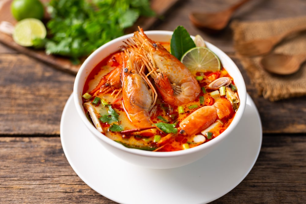 Tom Yum Soup with Shrimp