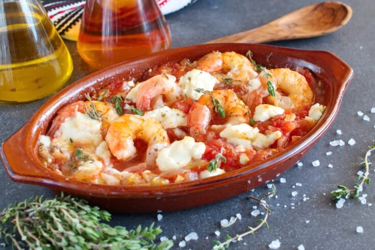 Shrimp Saganaki