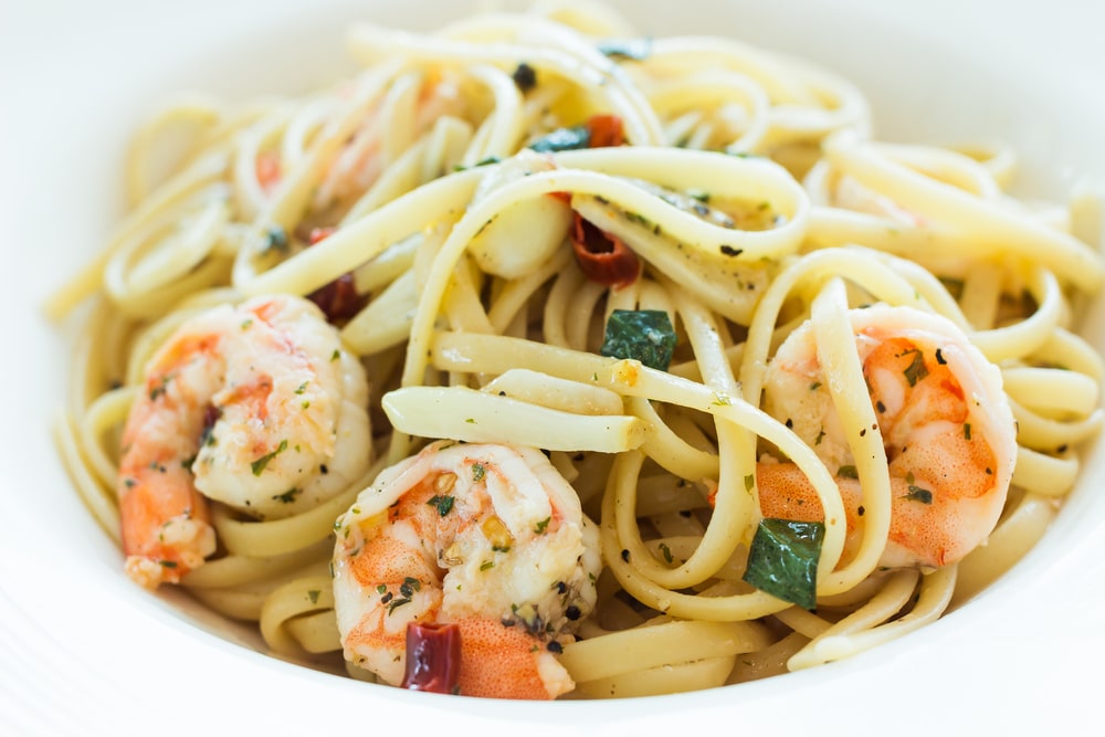 Shrimp Scampi Pasta with Dry White Wine