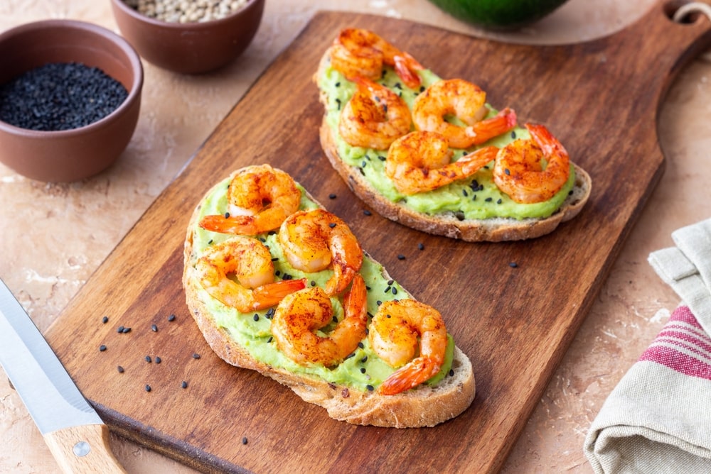 Spicy Shrimp Bruschetta