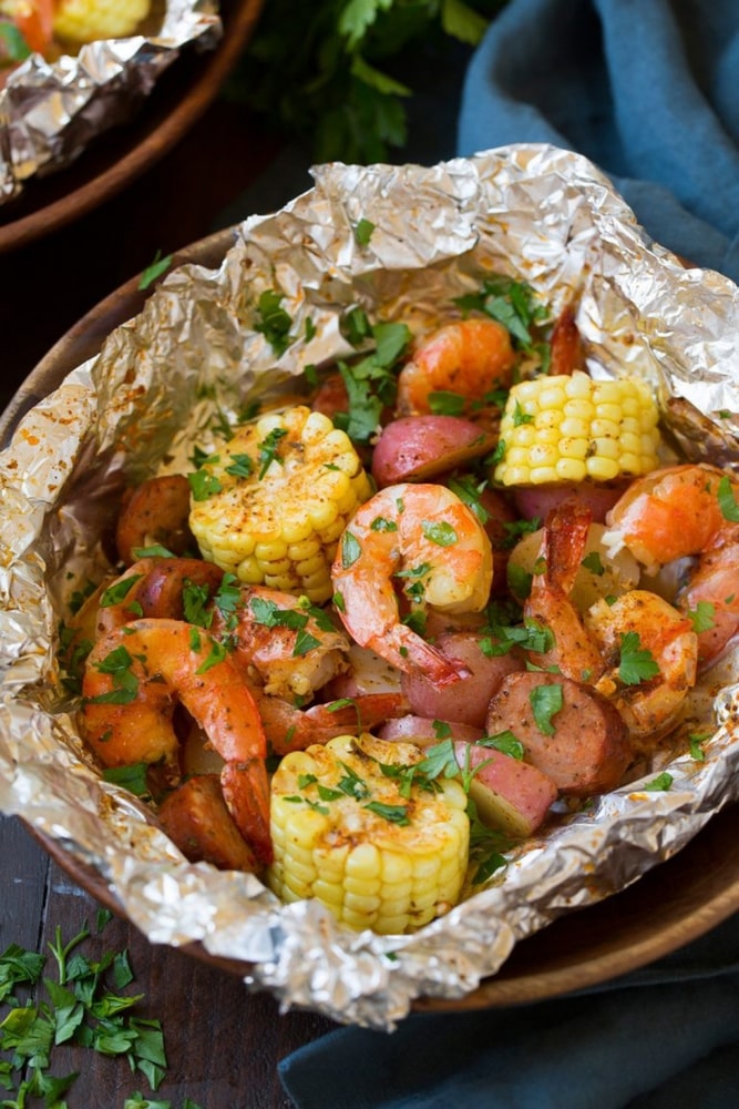 shrimp foil packet recipe