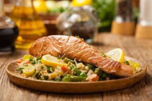 Salmon And Rice - One Pot Meal