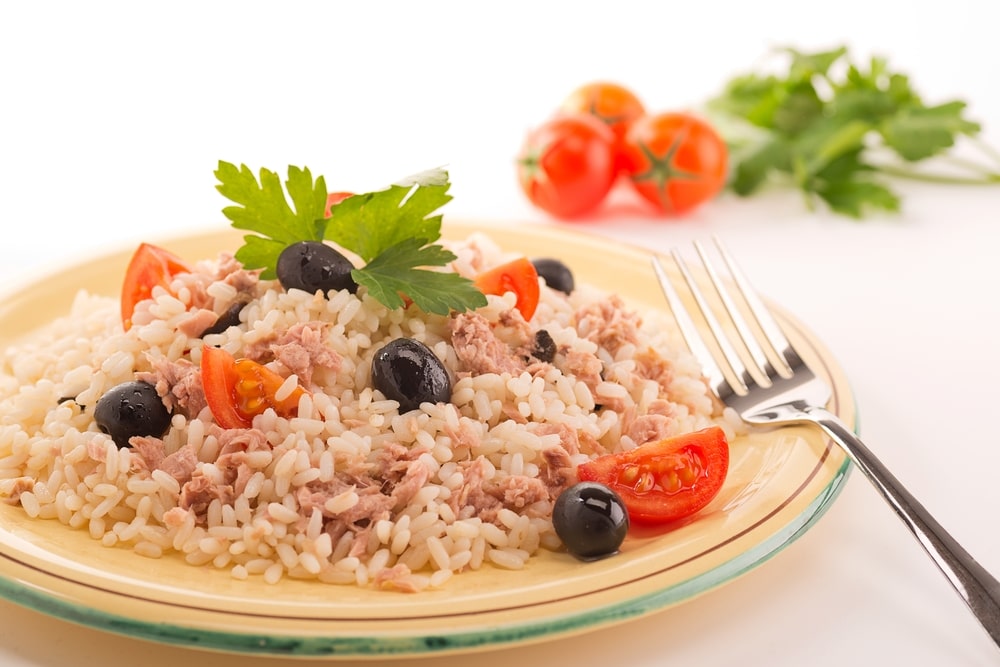 Easy tuna rice bowl