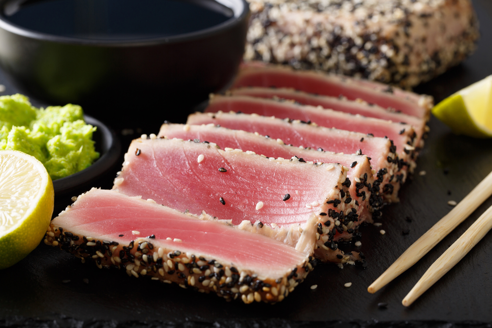 seared tuna steak