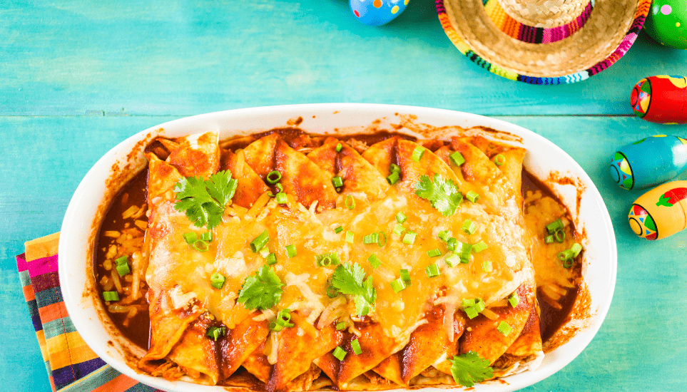 Creamy Chicken Enchiladas