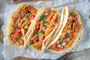 Crockpot Shredded Chicken Tacos