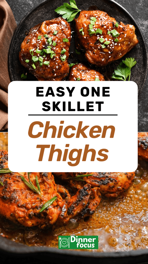 One Skillet Chicken Thighs