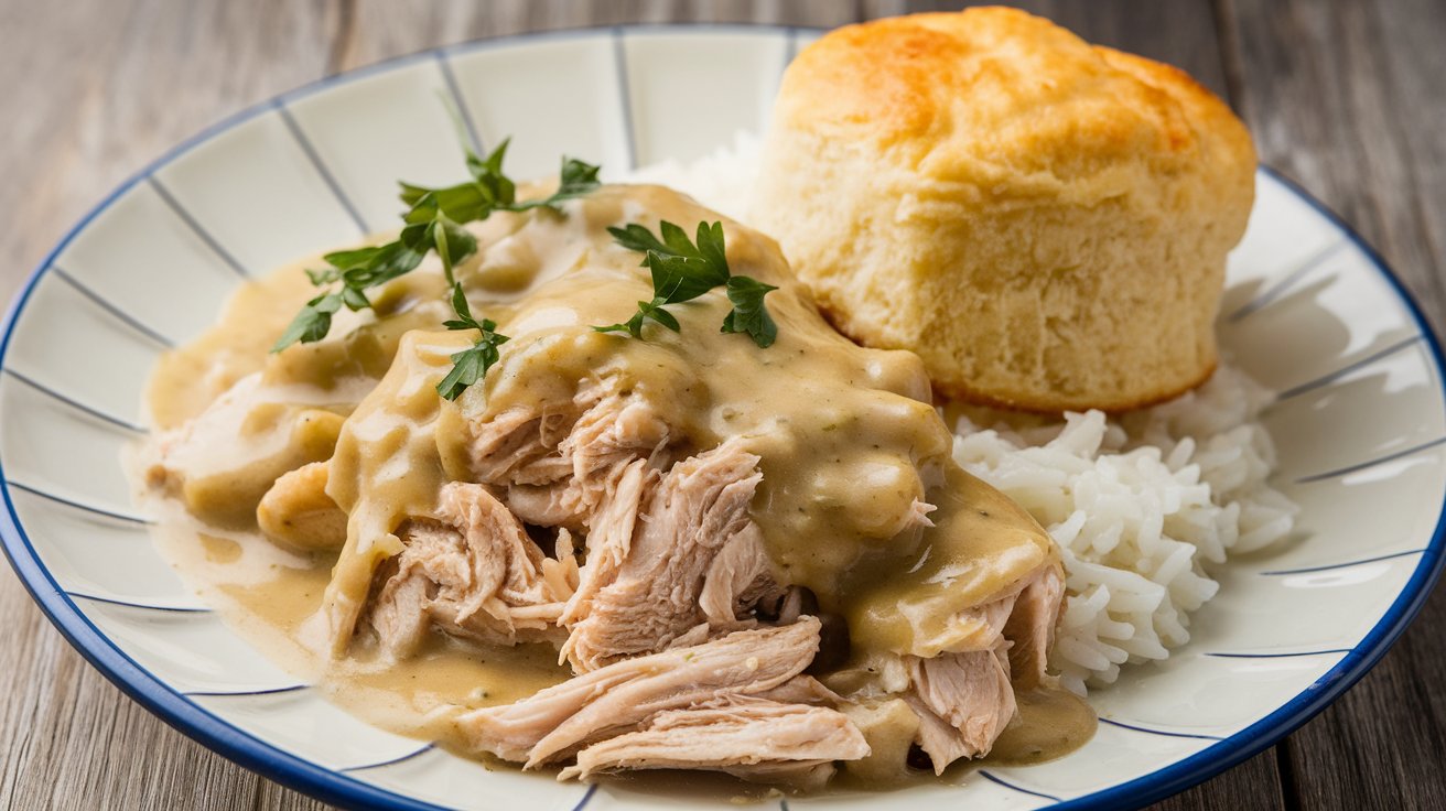 One pot Crockpot Chicken And Gravy