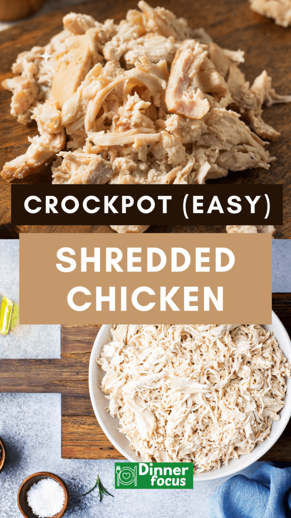 Slow Cooker Crockpot Shredded Chicken