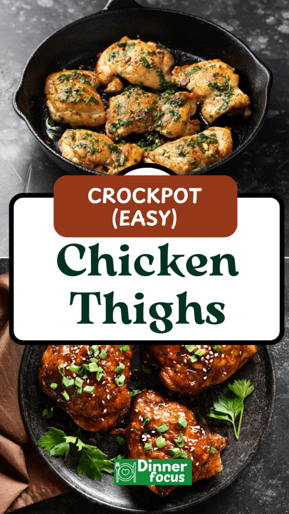 Slow Cooker Crockpot Chicken Thighs