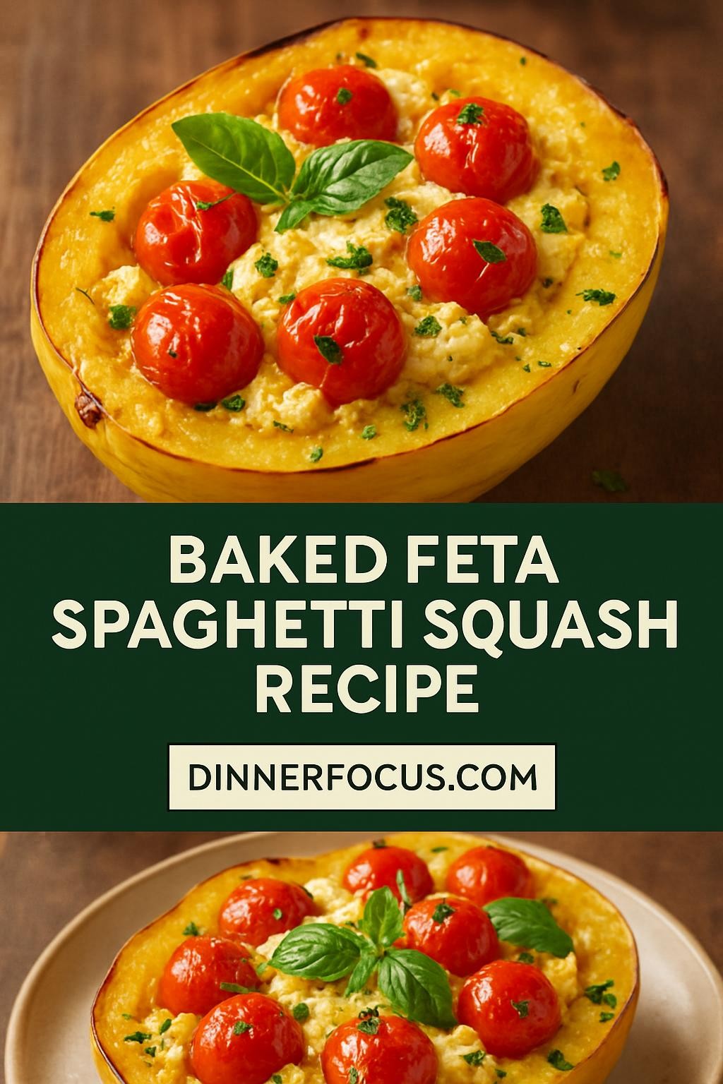 baked feta spaghetti squash recipe