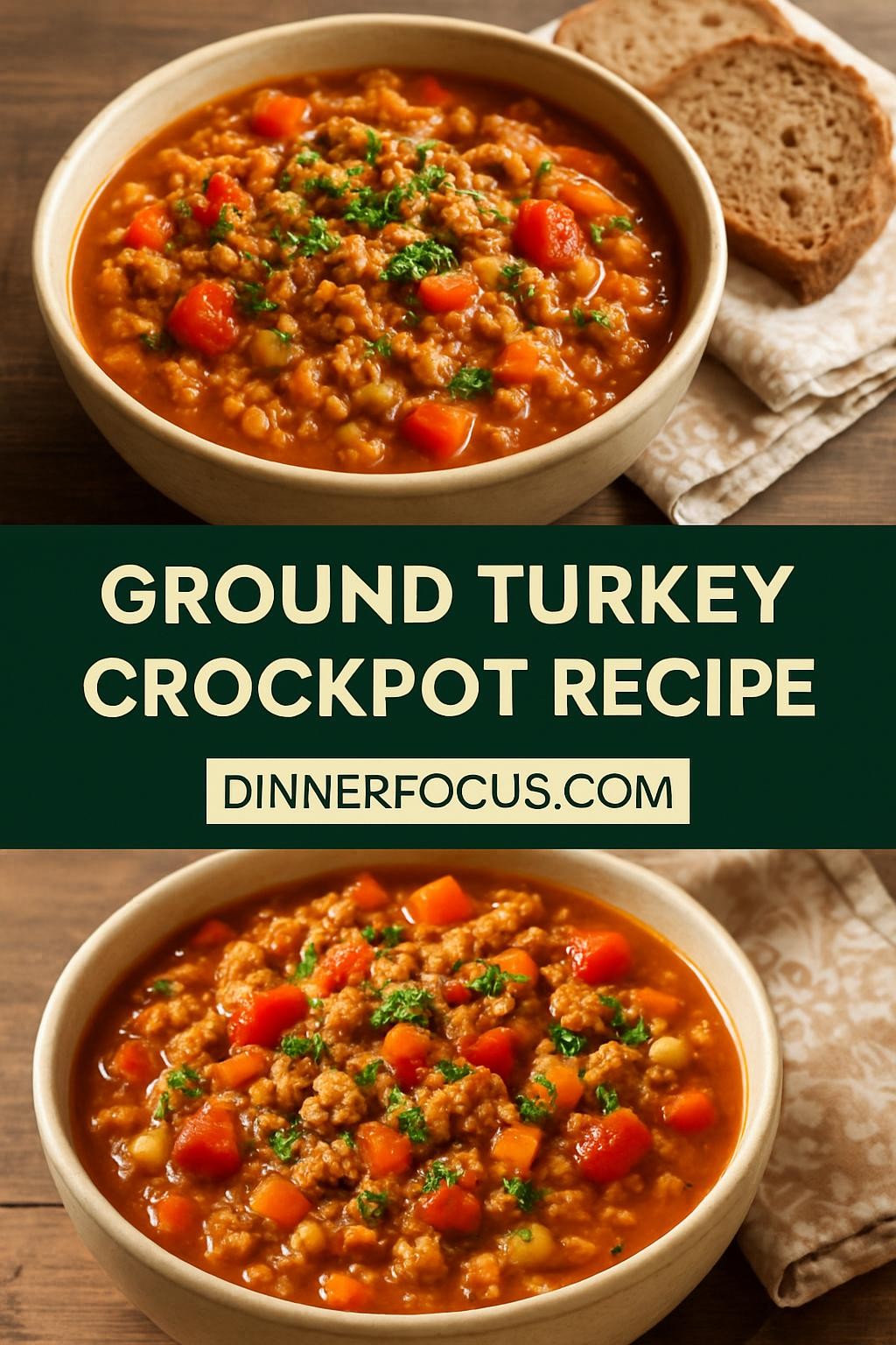 ground turkey crockpot recipe