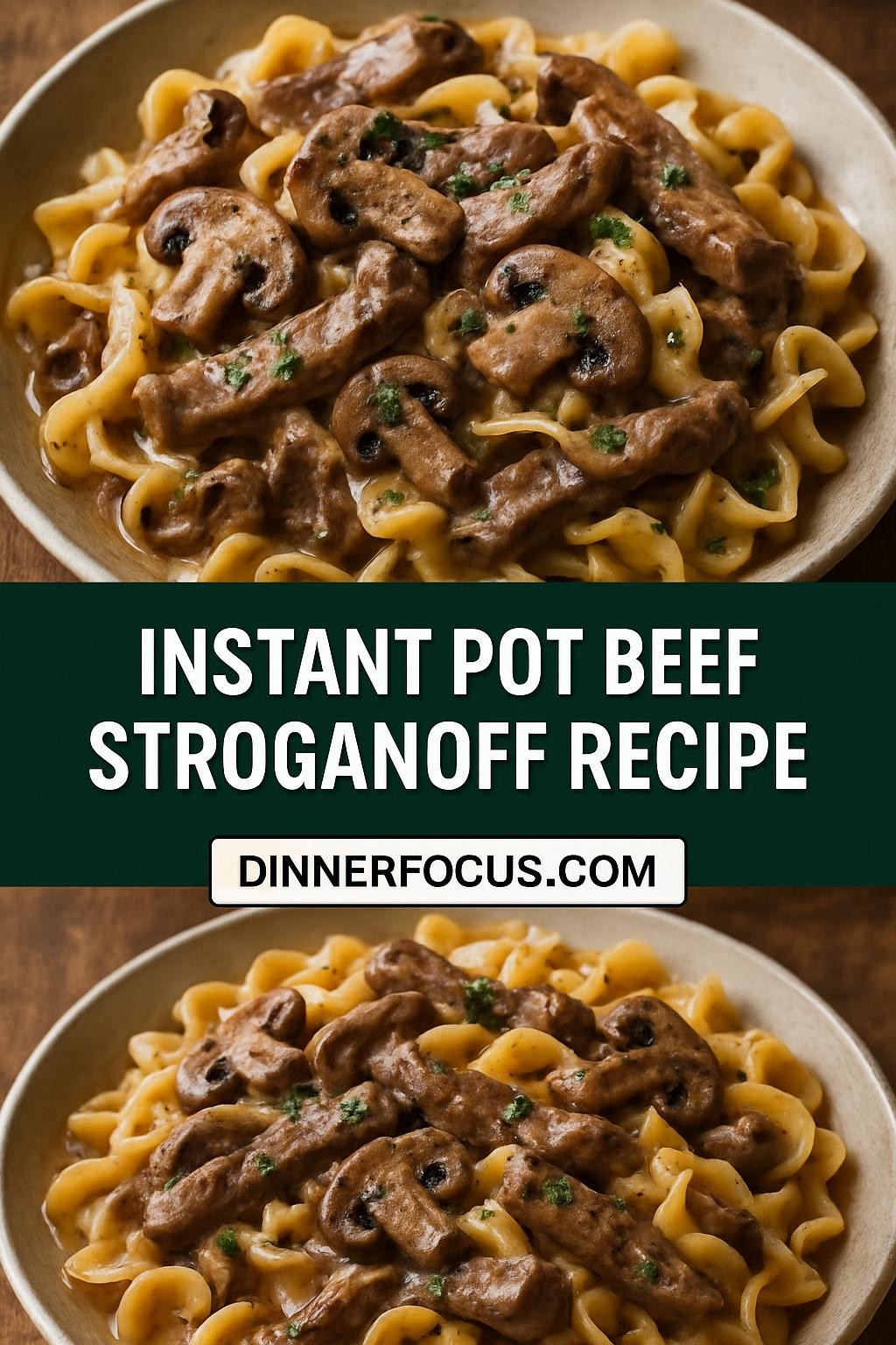 instant pot beef stroganoff recipe
