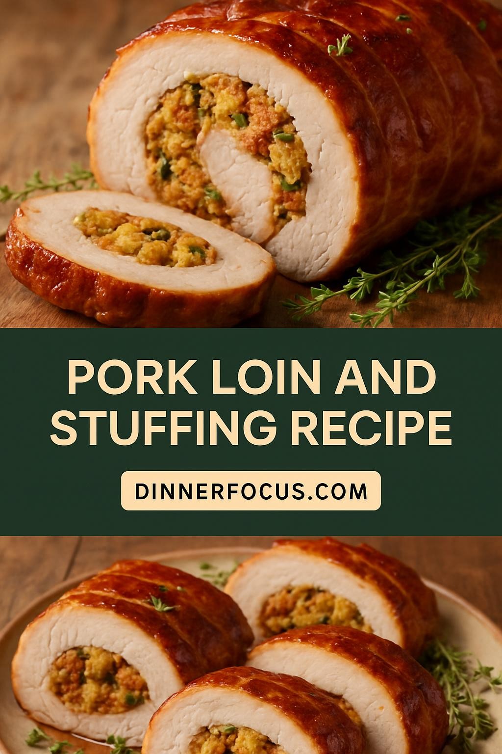 pork loin and stuffing recipe