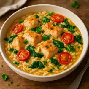 Chicken Orzo: A Creamy One-Pan Wonder