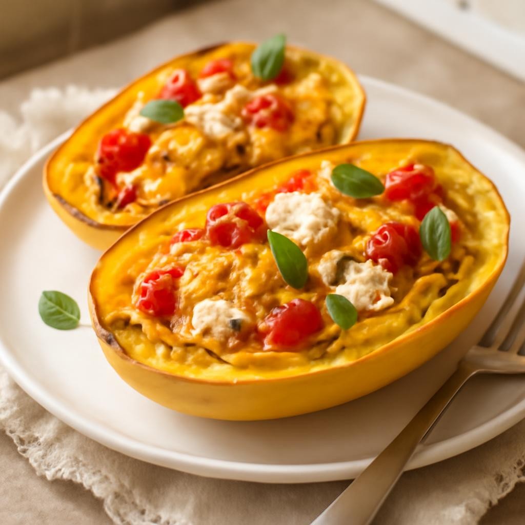 baked feta spaghetti squash recipe
