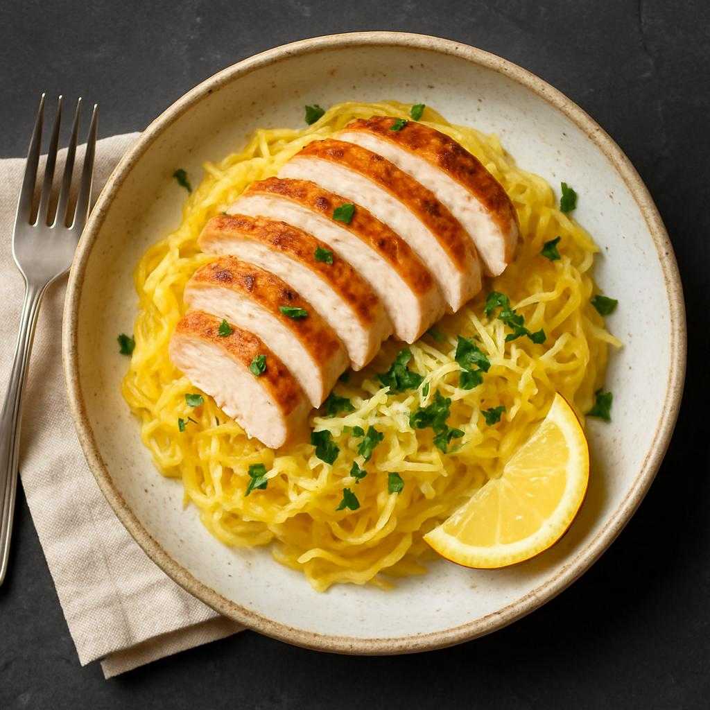 chicken and spaghetti squash recipe
