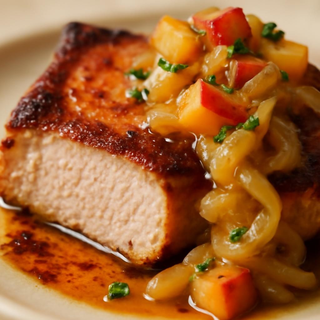 pork chop and apples recipe