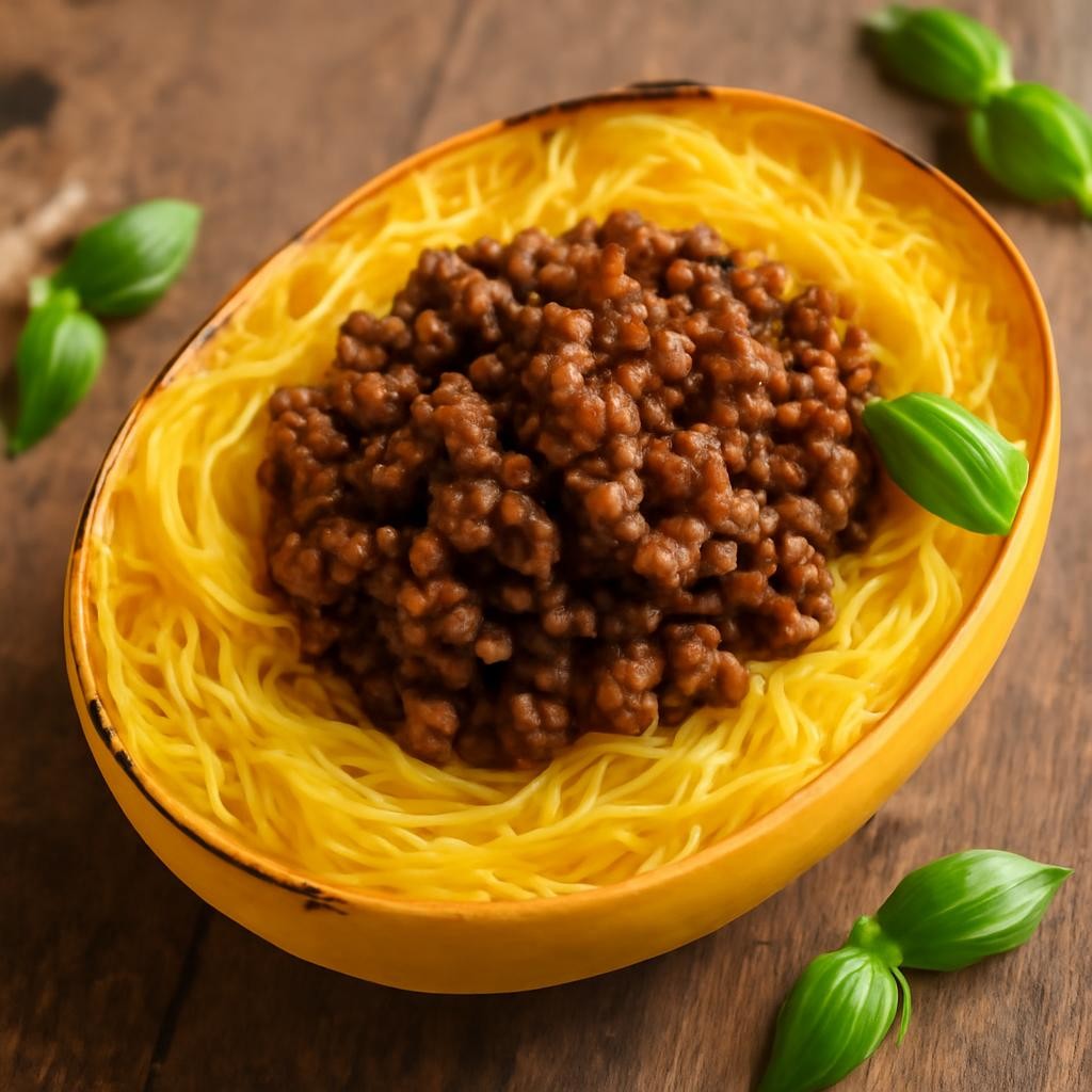 spaghetti squash hamburger recipe