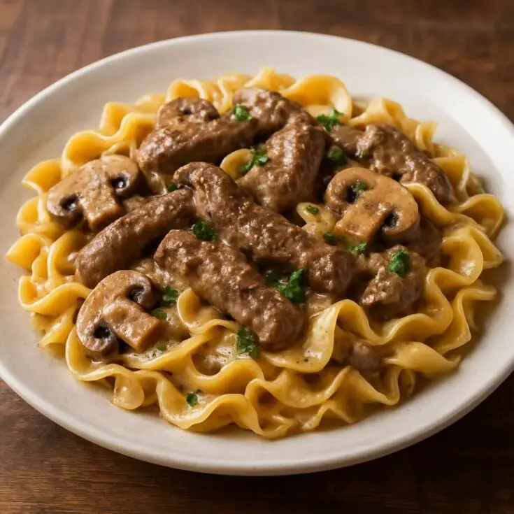 Instant Pot Beef Stroganoff