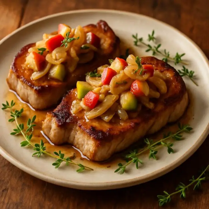 Pork Chop And Apples