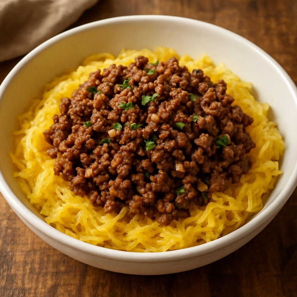 spaghetti squash hamburger recipe