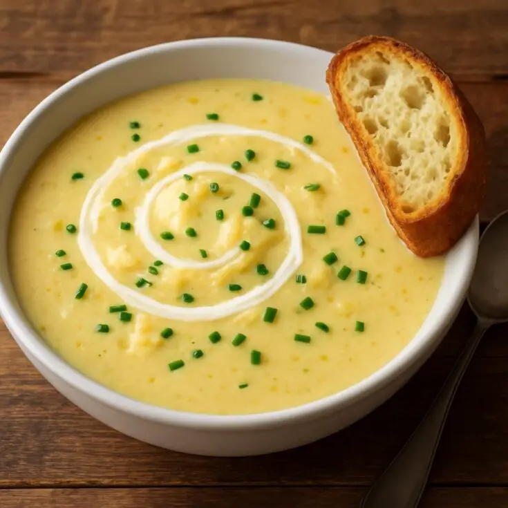 Cheesy Cauliflower Soup