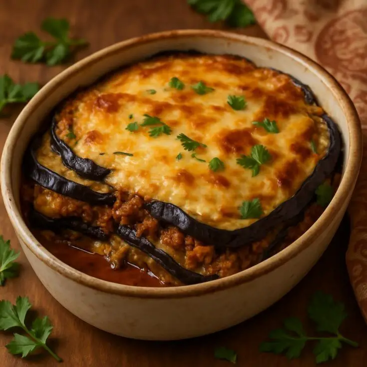 Eggplant Ground Turkey Moussaka