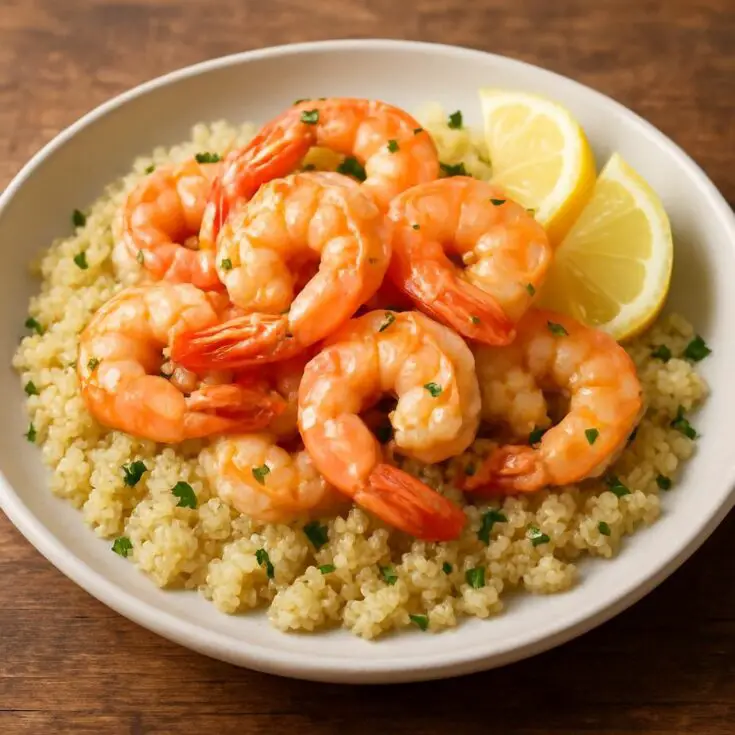 Garlic Shrimp with Quinoa
