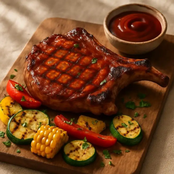 Grilled BBQ Pork Chops