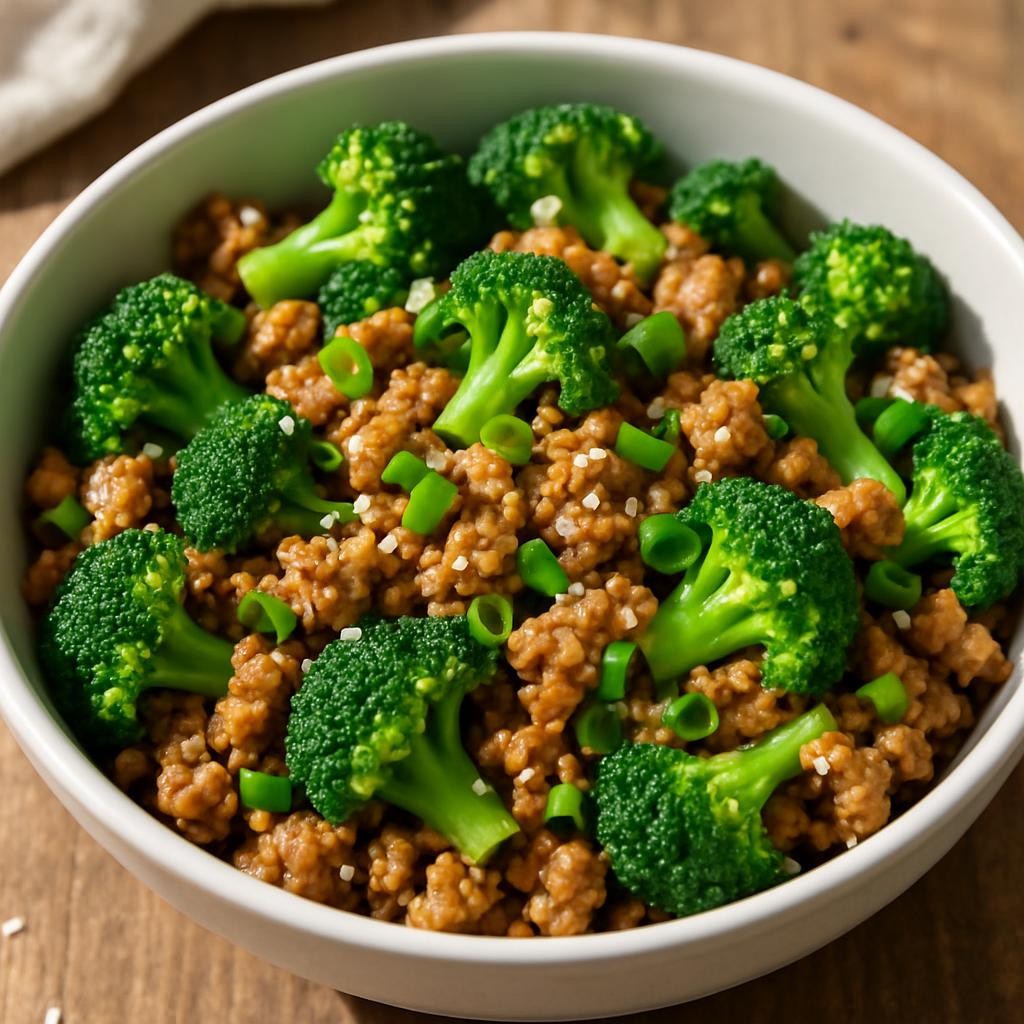Ground Turkey Stir Fry Recipe with broccoli