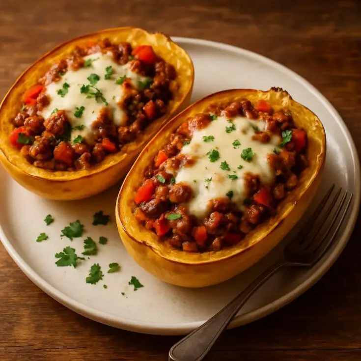 Low Carb Stuffed Spaghetti Squash