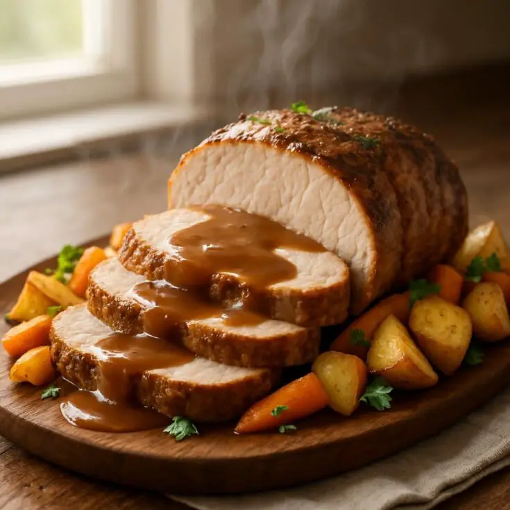 Pork Loin Roast with Gravy