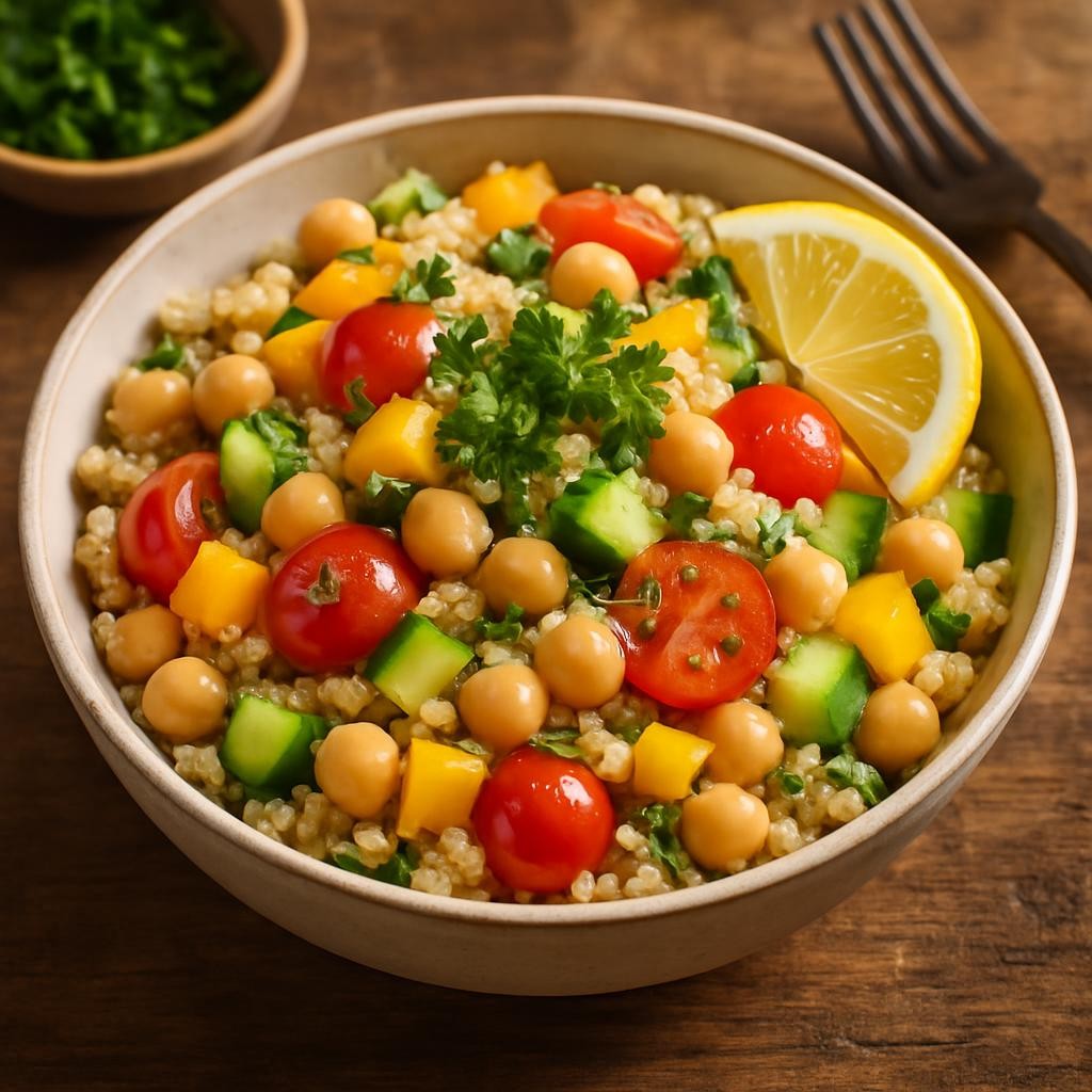Quinoa Chickpea Salad
