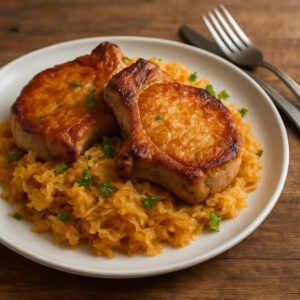 Skillet Pork Chops and Sauerkraut – A Hearty One-Pan Meal