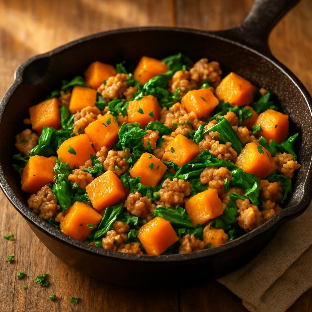 Turkey Butternut Squash Skillet