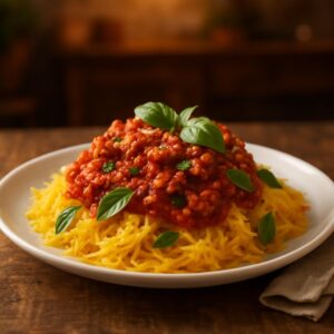 Turkey Marinara Spaghetti Squash: A Healthy Pasta Favorite Reimagined