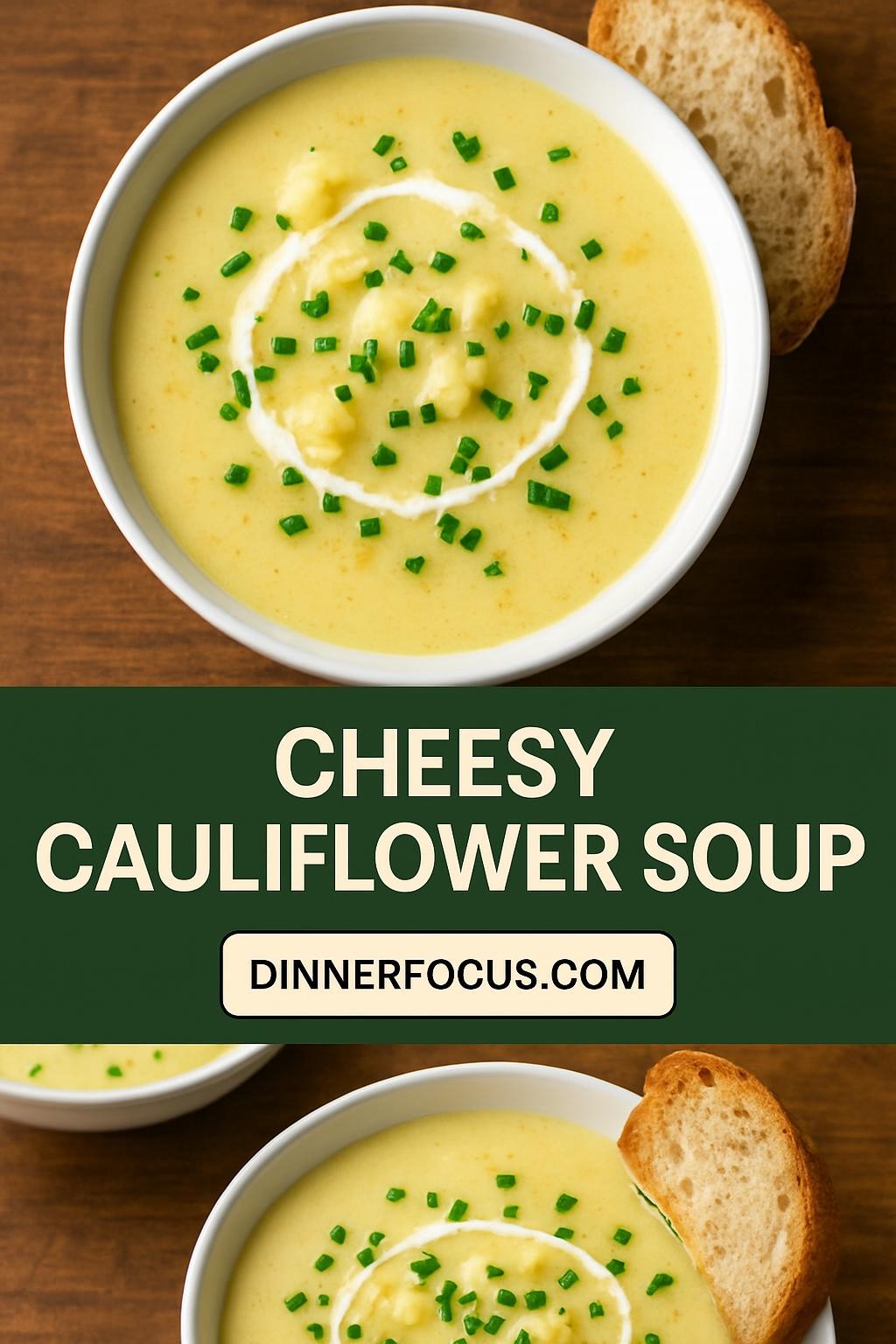 Cheesy Cauliflower Soup